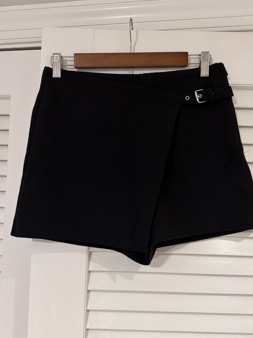 Zara Black Skort with Side Buckle